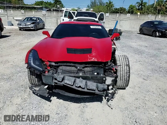 2019 Chevrolet Corvette 1LT with VIN 1G1YB2D72K5121028, listed as a Copart auction lot 57628095 with 70,565 mi miles and Non repairable. Bid and sale history available at DreamBid. Image 14.