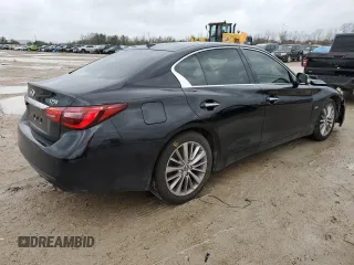2018 Infiniti Q50 Luxe with VIN JN1EV7APXJM361910, listed as a Copart auction lot 45209005 with 78,544 mi miles and Clean title. Bid and sale history available at DreamBid. Image 3.