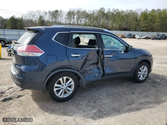 2015 Nissan Rogue SV with VIN KNMAT2MV0FP552370, listed as a Copart auction lot 45190945 with 87,614 mi miles and Salvage Title. Bid and sale history available at carsss.com. Image 3.