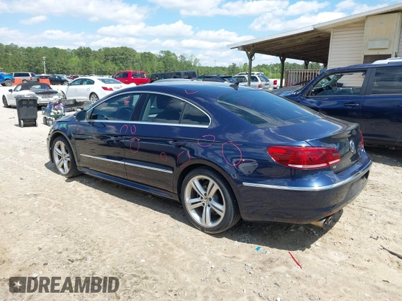 2014 Volkswagen CC R-Line with VIN WVWBP7AN7EE507463, listed as a IAAI auction lot 41984136 with 100,531 mi miles. Bid and sale history available at carsss.com. Image 3.