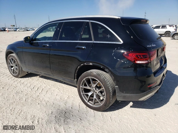 2021 Mercedes-Benz GLC with VIN W1N0G8DB0MV310527, listed as a Copart auction lot 88986355 with 37,236 mi miles and Salvage Title. Bid and sale history available at carsss.com. Image 2.