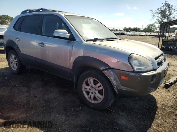 2006 Hyundai Tucson GLS with VIN KM8JN72D26U290981, listed as a Copart auction lot 73253444 with 158,905 mi miles and Clean Title. Bid and sale history available at carsss.com. Image 4.