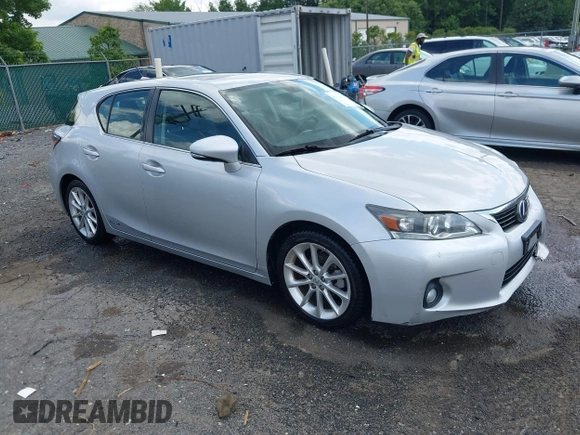 2012 Lexus CT 200h with VIN JTHKD5BH3C2104986, listed as a IAAI auction lot 42730437 with 132,125 mi miles and . Bid and sale history available at DreamBid. Image 1.