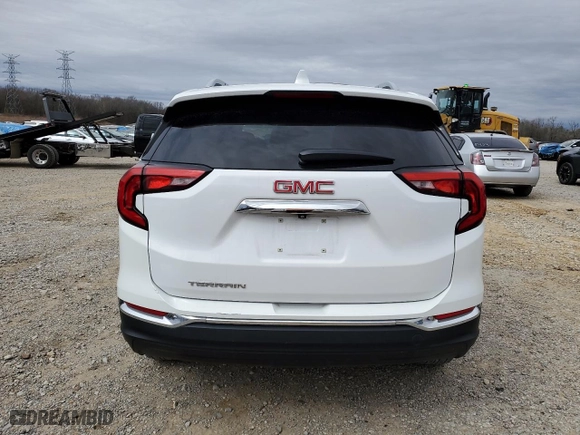 2020 GMC Terrain SLT with VIN 3GKALPEV8LL124005, listed as a Copart auction lot 46806245 with 124,270 mi miles and Salvage Title. Bid and sale history available at carsss.com. Image 6.