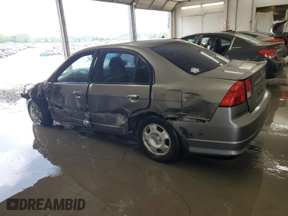 2005 Honda Civic with VIN JHMES96655S014986, listed as a Copart auction lot 53969255 with 249,499 mi miles and Salvage Title. Bid and sale history available at DreamBid. Image 2.