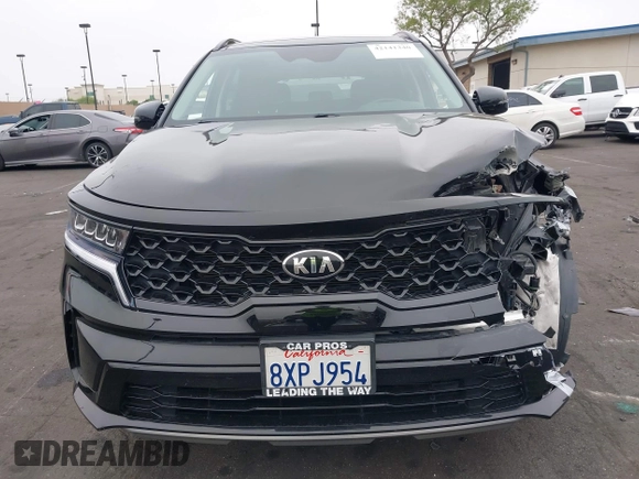 2021 Kia Sorento S with VIN 5XYRL4LC1MG066939, listed as a IAAI auction lot 42141340 with 53,937 mi miles and . Bid and sale history available at DreamBid. Image 12.