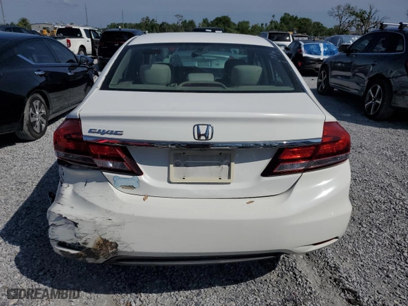 2014 Honda Civic Sedan LX with VIN 19XFB2F56EE011943, listed as a Copart auction lot 51380815 with 151,852 mi miles and Salvage Title. Bid and sale history available at carsss.com. Image 6.