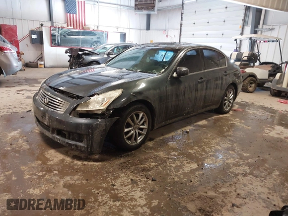 2008 Infiniti G35 Sedan x with VIN JNKBV61F28M255154, listed as a IAAI auction lot 41593045 with 243,554 mi miles. Bid and sale history available at carsss.com. Image 2.