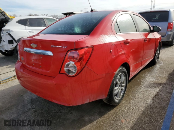 2015 Chevrolet Sonic LT with VIN 1G1JC5SH8F4162447, listed as a Copart auction lot 82182954 with 114,956 mi miles and Salvage Title. Bid and sale history available at DreamBid. Image 3.