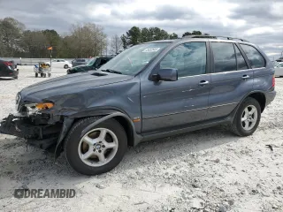2003 BMW X5 3.0i with VIN 5UXFA53543LV74453, listed as a Copart auction lot 49652645 with 0 mi miles and Salvage Title. Bid and sale history available at carsss.com. Image 1.