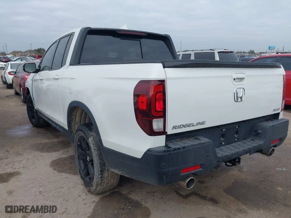 2023 Honda Ridgeline Black Edition with VIN 5FPYK3F82PB020278, listed as a IAAI auction lot 41462889 with 12,100 mi miles. Bid and sale history available at carsss.com. Image 3.
