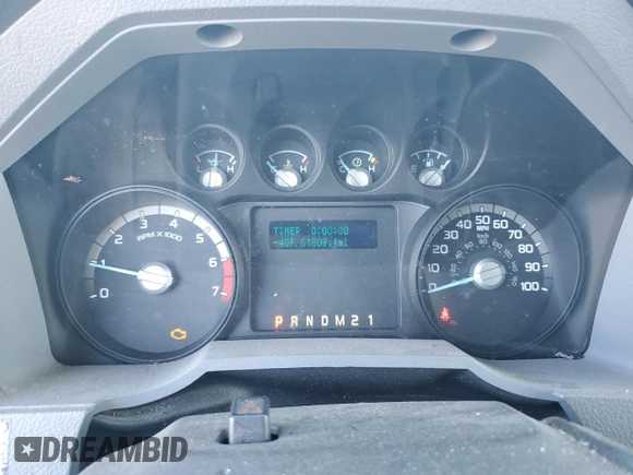 2013 Ford F-350 XL с VIN 1FDRF3A6XDEB92283, выставлен на аукционе Copart как лот 60942625 с пробегом 61 808 миль миль и Чистый • Clean title. История ставок и продаж доступна на DreamBid. Изображение 9.