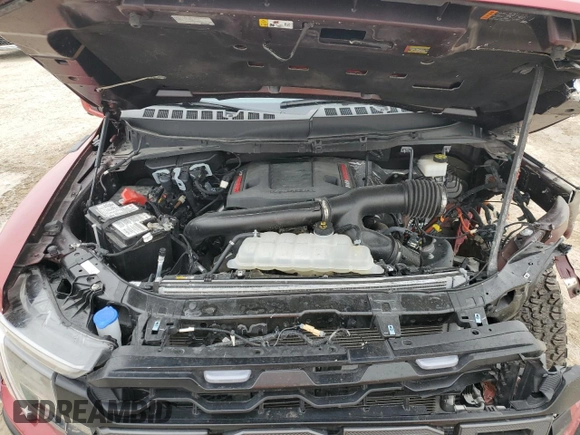 2024 Ford F-150 Raptor with VIN 1FTFW1RG6RFB13248, listed as a Copart auction lot 45015545 with 12,581 mi miles and Salvage Title. Bid and sale history available at DreamBid. Image 11.