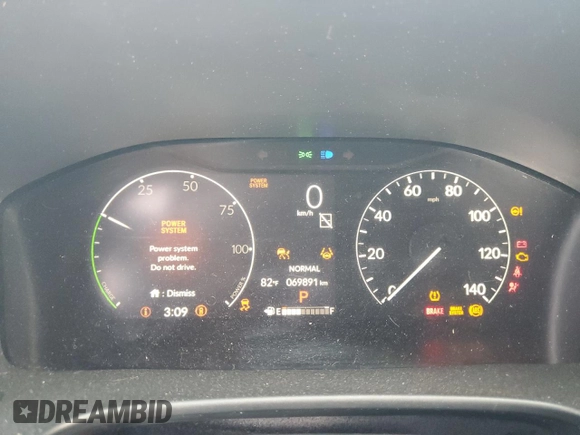 2023 Honda CR-V Sport with VIN 7FARS6H57PE032710, listed as a Copart auction lot 55254355 with 69,891 mi miles and Non Repairable. Bid and sale history available at DreamBid. Image 9.