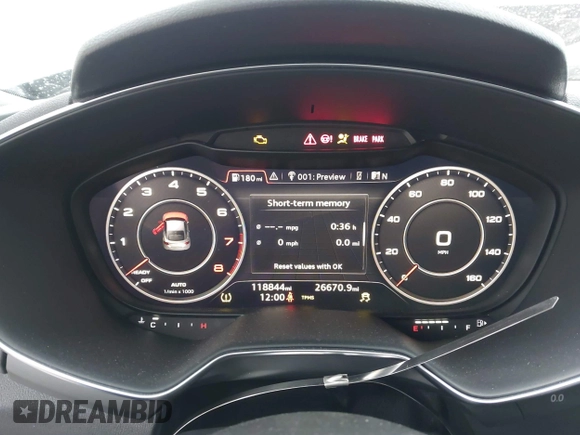 2016 Audi TT 2.0T z VIN TRUC5AFV8G1009045, wystawiony jako IAAI lot #41994710 z przebiegiem 118 844 mil mil oraz . Historia ofert i sprzedaży dostępna na DreamBid. Obrazek 7.