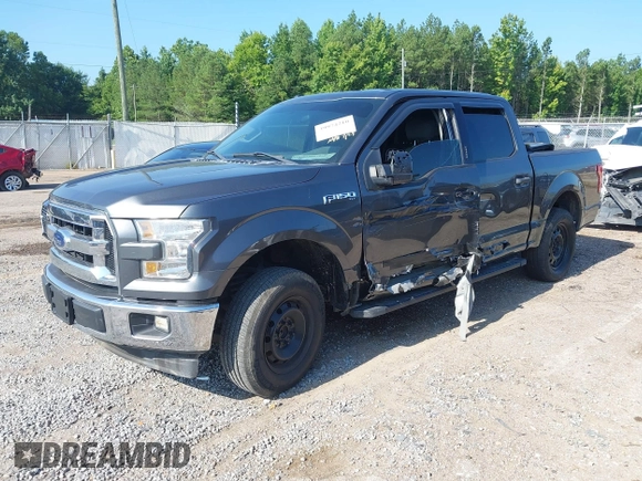 2017 Ford F-150 XL with VIN 1FTEW1CF3HFA12193, listed as a IAAI auction lot 39974210 with 104,743 mi miles. Bid and sale history available at carsss.com. Image 2.
