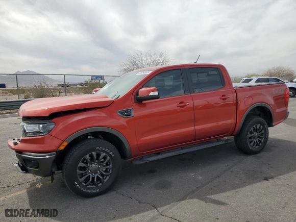 2019 Ford Ranger XL with VIN 1FTER4FH6KLA83077, listed as a Copart auction lot 50954065 with 37,704 mi miles and Salvage Title. Bid and sale history available at carsss.com. Image 1.