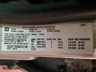 2008 Chevrolet Colorado LT w/1LT with VIN 1GCDT13E688121196, listed as a Copart auction lot 82570264 with 173,659 mi miles and Clean Title. Bid and sale history available at carsss.com. Image 12.