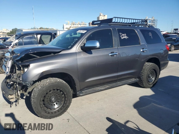 2016 Toyota Sequoia Platinum with VIN 5TDDW5G1XGS138809, listed as a Copart auction lot 80647554 with 0 mi miles and Salvage Title. Bid and sale history available at carsss.com. Image 1.
