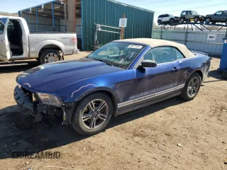 2012 Ford Mustang V6 with VIN 1ZVBP8EM5C5257187, listed as a Copart auction lot 48077825 with 122,794 mi miles and Salvage Title. Bid and sale history available at carsss.com. Image 1.
