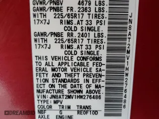 2017 Nissan Rogue SL with VIN JN8AT2MV1HW276486, listed as a Copart auction lot 54625715 with 185,684 mi miles and Clean Title. Bid and sale history available at carsss.com. Image 13.