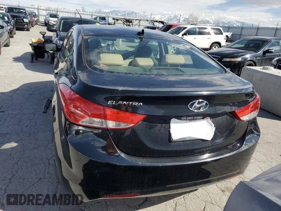 2013 Hyundai Elantra Limited with VIN KMHDH4AE6DU891000, listed as a Copart auction lot 48955665 with 129,030 mi miles and Salvage Title. Bid and sale history available at carsss.com. Image 6.