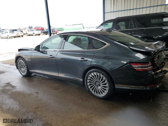 2023 Genesis Electrified G80 with VIN KMTGE4S14PU004795, listed as a Copart auction lot 68105384 with 11,344 mi miles and Salvage Title. Bid and sale history available at carsss.com. Image 2.