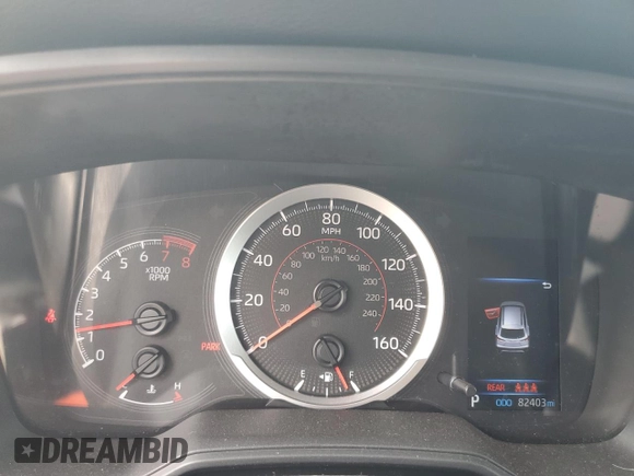 2022 Toyota Corolla Cross LE with VIN 7MUCAABG3NV021235, listed as a Copart auction lot 60644285 with 82,403 mi miles and Clean title. Bid and sale history available at DreamBid. Image 9.