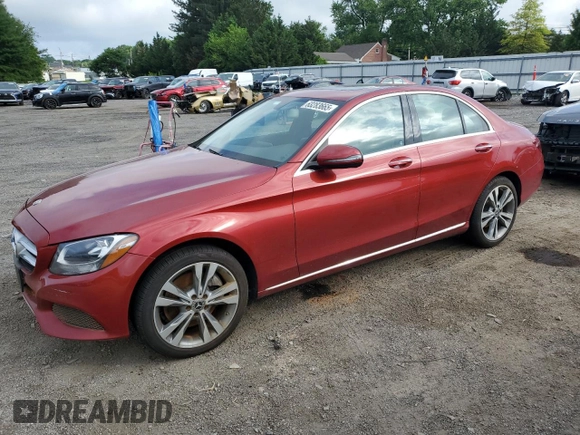2018 Mercedes-Benz C 300 with VIN 55SWF4KB2JU270301, listed as a Copart auction lot 63283665 with 71,321 mi miles and Salvage title. Bid and sale history available at DreamBid. Image 1.