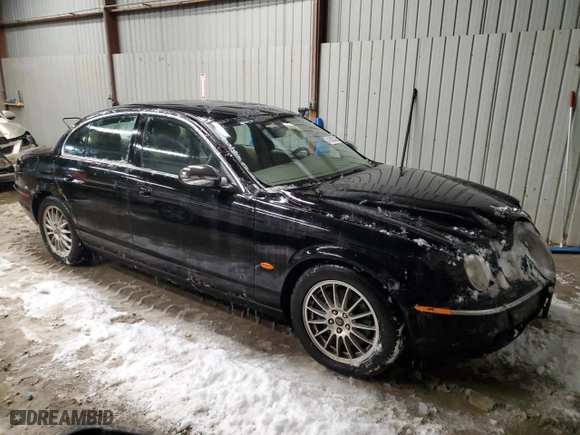 2007 Jaguar S-Type 3.0 with VIN SAJWA01A87FN74742, listed as a Copart auction lot 41638325 with 96,393 mi miles and Salvage Title. Bid and sale history available at carsss.com. Image 4.