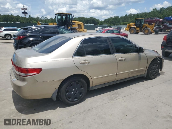 2003 Honda Accord LX with VIN 1HGCM56363A064852, listed as a Copart auction lot 60415245 with 288,685 mi miles and Salvage title. Bid and sale history available at DreamBid. Image 3.