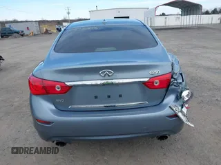 2015 Infiniti Q50 with VIN JN1BV7AR0FM392708, listed as a IAAI auction lot 41593006 with 109,066 mi miles. Bid and sale history available at carsss.com. Image 16.