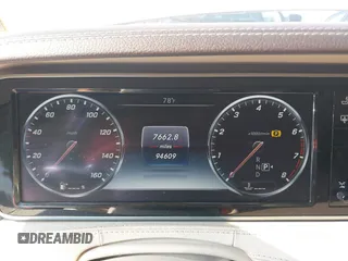 2015 Mercedes-Benz S-Class S 550 with VIN WDDUG8CB5FA190072, listed as a IAAI auction lot 40954549 with 94,609 mi miles. Bid and sale history available at carsss.com. Image 7.