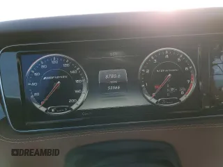 2015 Mercedes-Benz S-Class S 63 AMG with VIN WDDXJ7JB9FA005341, listed as a Copart auction lot 76766234 with 53,566 mi miles and Salvage Title. Bid and sale history available at carsss.com. Image 9.