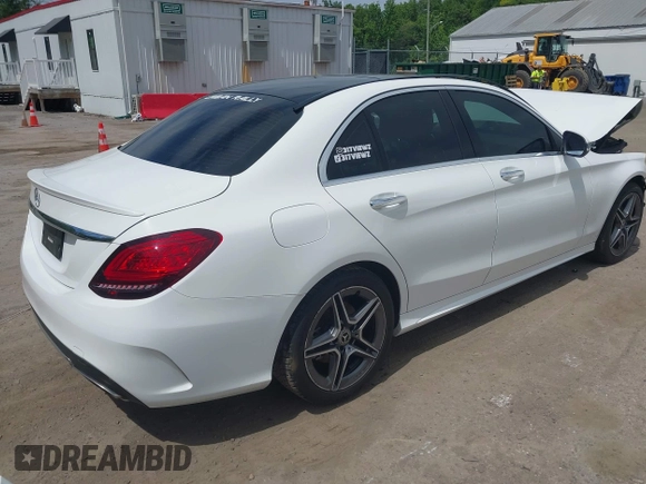 2021 Mercedes-Benz C 300 with VIN W1KWF8EB4MR639409, listed as a IAAI auction lot 42302916 with 50,055 mi miles and . Bid and sale history available at DreamBid. Image 4.
