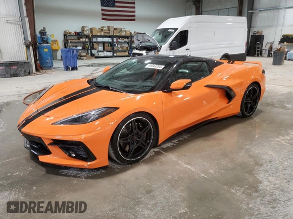 2022 Chevrolet Corvette 3LT with VIN 1G1YC3D49N5116650, listed as a Copart auction lot 44043264 with 5,021 mi miles. Bid and sale history available at carsss.com. Image 1.