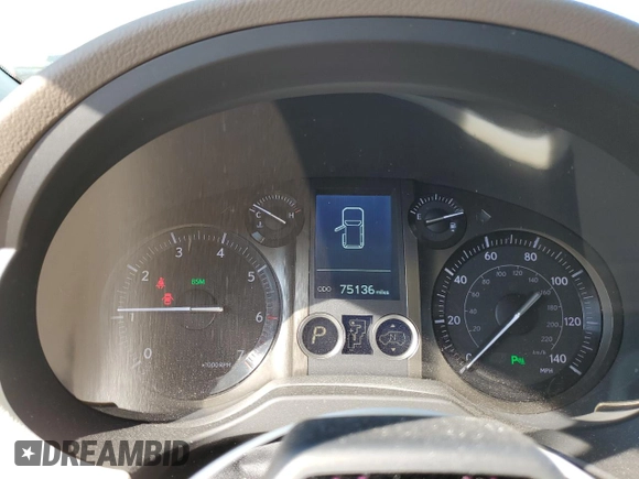 2019 Lexus GX with VIN JTJJM7FX6K5225936, listed as a Copart auction lot 75201834 with 75,136 mi miles and Salvage Title. Bid and sale history available at carsss.com. Image 9.
