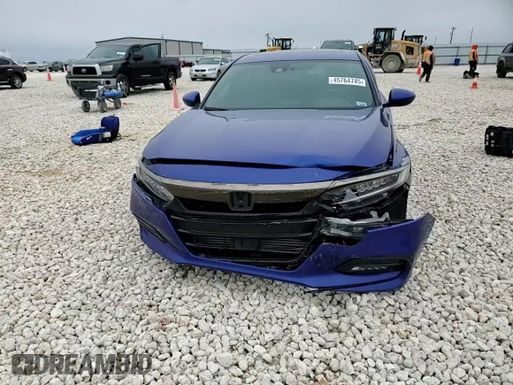 2019 Honda Accord Sport with VIN 1HGCV2E30KA024858, listed as a Copart auction lot 45764745 with 75,895 mi miles and Salvage title. Bid and sale history available at DreamBid. Image 10.