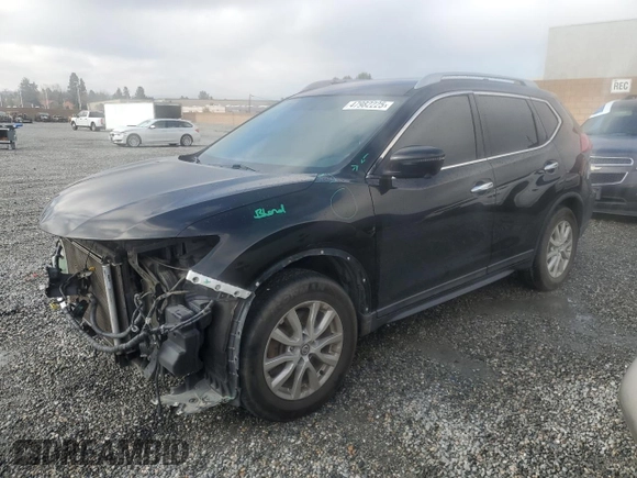 2017 Nissan Rogue SV with VIN 5N1AT2MN2HC826948, listed as a Copart auction lot 47982225 with 116,840 mi miles and Salvage Title. Bid and sale history available at carsss.com. Image 1.