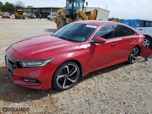 2018 Honda Accord Sedan Sport 1.5T with VIN 1HGCV1F39JA031427, listed as a Copart auction lot 50409625 with 84,442 mi miles and Salvage Title. Bid and sale history available at carsss.com. Image 1.
