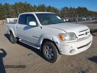 2006 Toyota Tundra Limited with VIN 5TBDT48156S508556, listed as a IAAI auction lot 41452832 with 326,675 mi miles and . Bid and sale history available at DreamBid. Image 1.