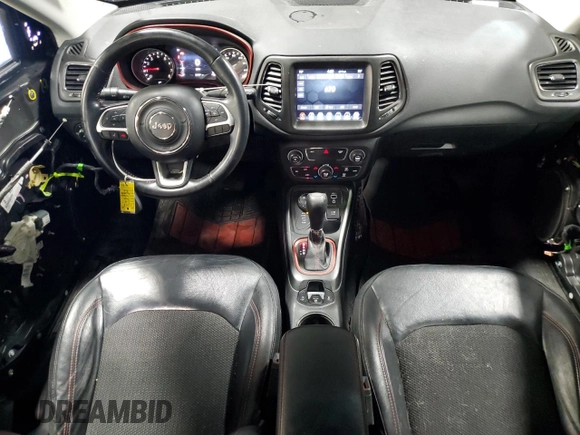 2019 Jeep Compass Trailhawk with VIN 3C4NJDDB1KT660608, listed as a Copart auction lot 51926615 with 81,047 mi miles and Salvage Title. Bid and sale history available at DreamBid. Image 8.