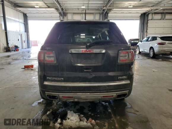 2016 GMC Acadia Denali with VIN 1GKKVTKD3GJ181230, listed as a Copart auction lot 45034925 with 187,339 mi miles and Clean Title. Bid and sale history available at carsss.com. Image 6.