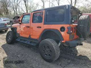 2018 Jeep Wrangler Unlimited Sport z VIN 1C4HJXDG1JW181009, wystawiony jako Copart lot #52145525 z przebiegiem 141 148 mil mil oraz Szkoda całkowita • Salvage title. Historia ofert i sprzedaży dostępna na DreamBid. Obrazek 2.