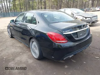 2015 Mercedes-Benz C-Class C 400 with VIN 55SWF6GB6FU010138, listed as a IAAI auction lot 41698016 with 150,824 mi miles. Bid and sale history available at carsss.com. Image 3.