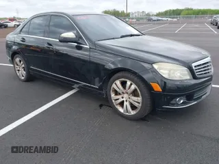 2009 Mercedes-Benz C-Class 3.0L Sport with VIN WDDGF81X49F199870, listed as a IAAI auction lot 41909399 with 1 mi miles. Bid and sale history available at carsss.com. Image 1.