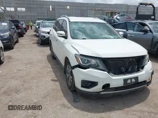 2017 Nissan Pathfinder SV with VIN 5N1DR2MN7HC684513, listed as a IAAI auction lot 42482806 with 92,987 mi miles and . Bid and sale history available at DreamBid. Image 1.