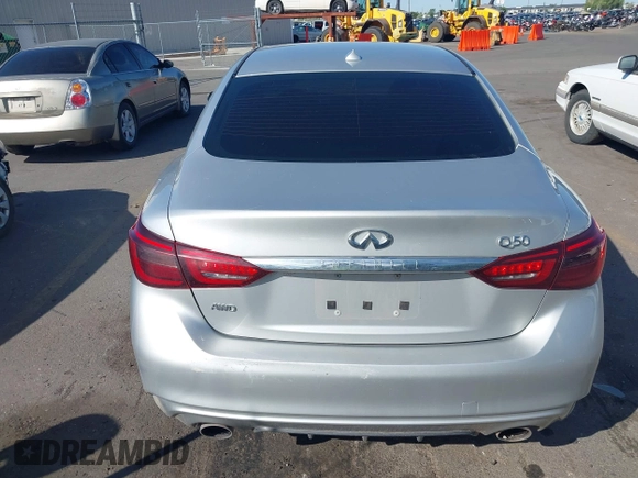 2020 Infiniti Q50 Premium with VIN JN1EV7AR6LM252414, listed as a IAAI auction lot 40101180 with 82,173 mi miles and . Bid and sale history available at DreamBid. Image 16.