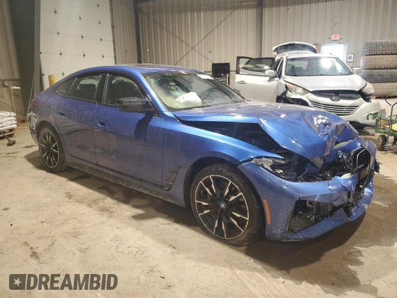 2024 BMW i4 M50 z VIN WBY33AW09RFR93637, wystawiony jako Copart lot #45842555 z przebiegiem 7 691 mil mil oraz Szkoda całkowita • Salvage title. Historia ofert i sprzedaży dostępna na DreamBid. Obrazek 4.