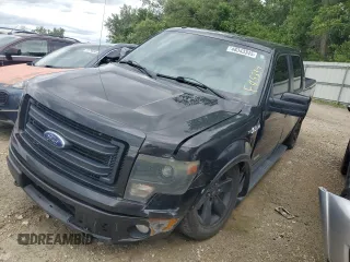 2013 Ford F-150 XL with VIN 1FTFW1ET4DKF95334, listed as a Copart auction lot 48343345 with 252,217 mi miles and Salvage title. Bid and sale history available at DreamBid. Image 1.